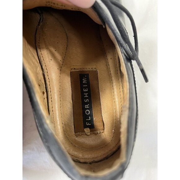 Florsheim Men's BLACK Leather SQUARE Toe DRESS Shoe MOD Oxford size 8.5 m - Picture 14 of 14